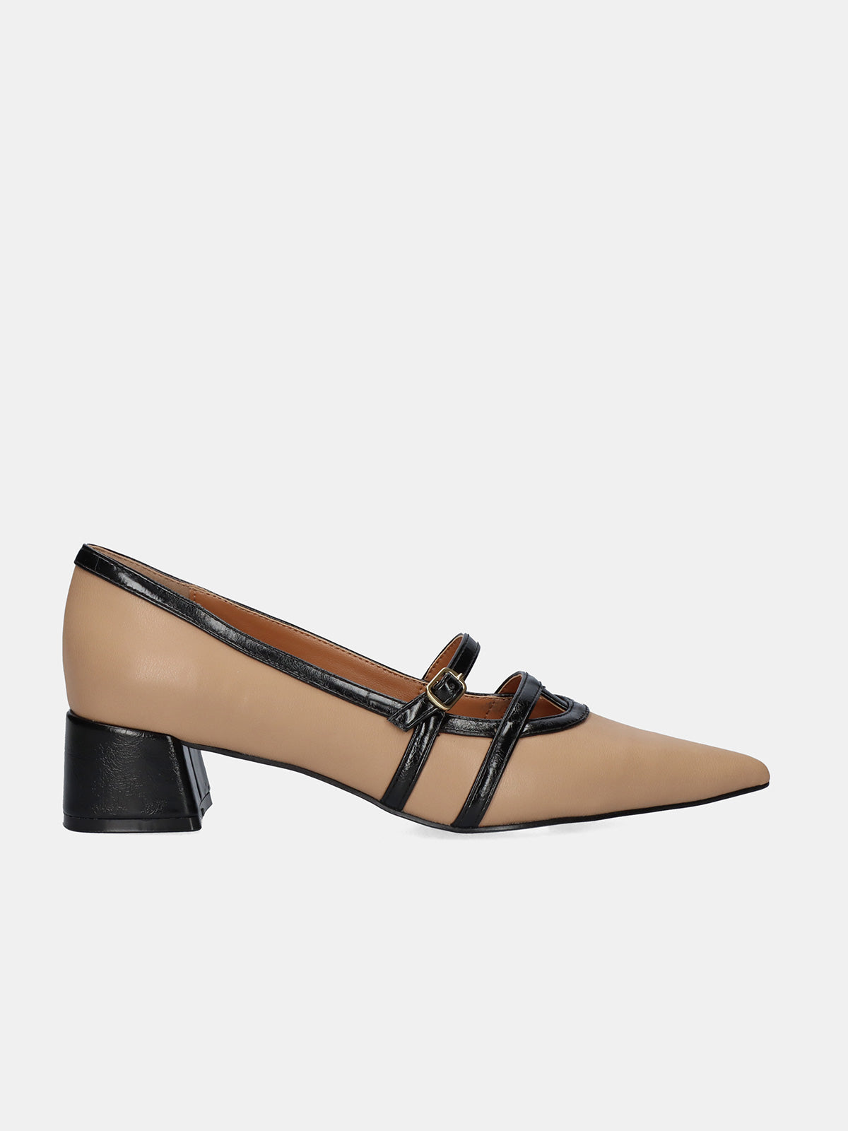 GRACE-611 PU TAUPE BLACK