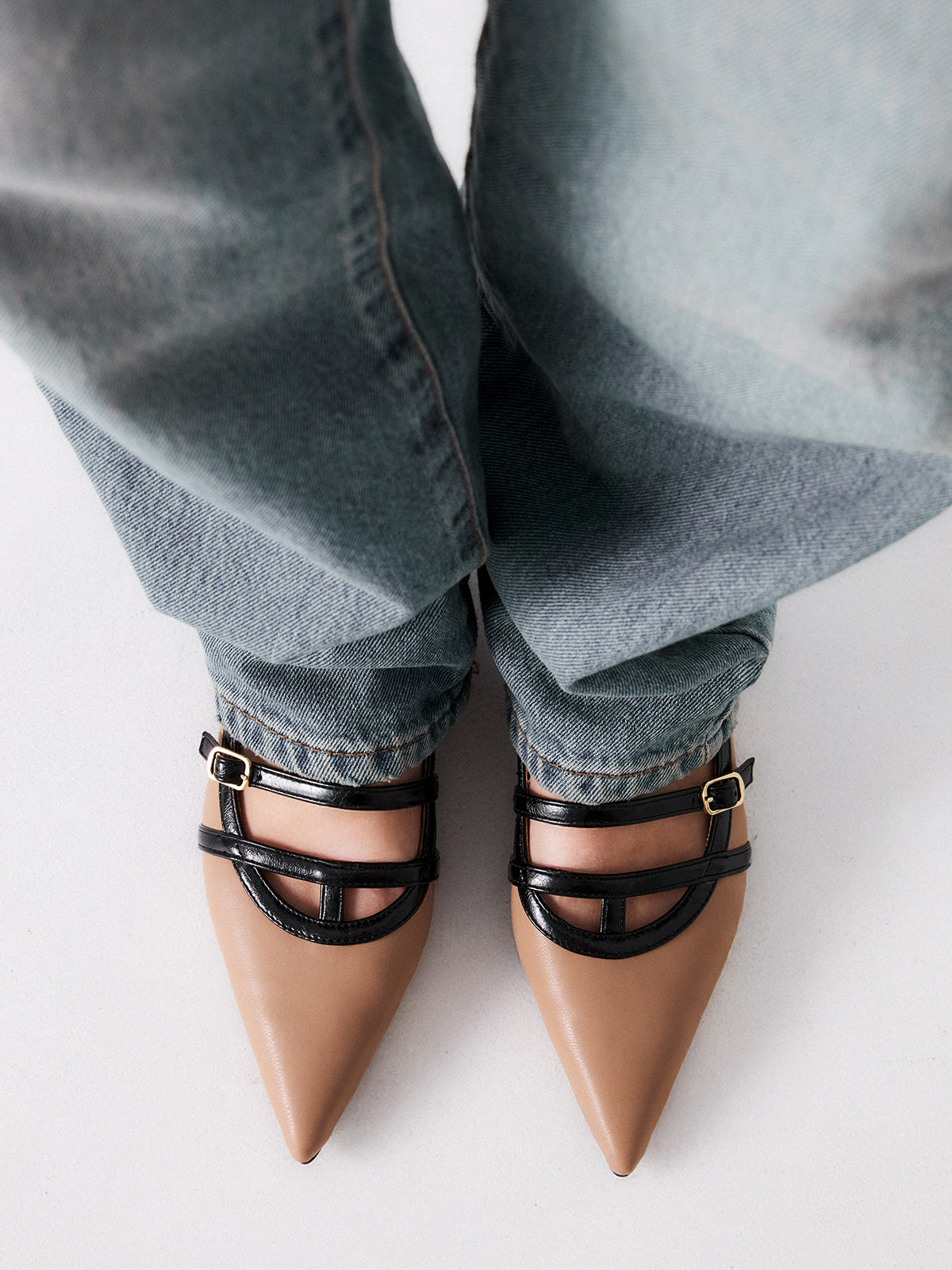 GRACE-611 PU TAUPE BLACK