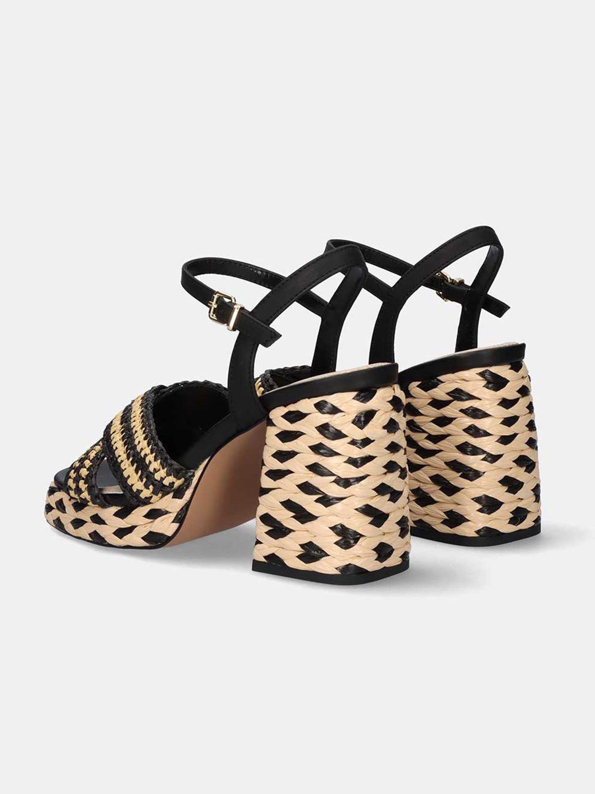 HAVANA-022 RAFFIA BLK-BEIGE