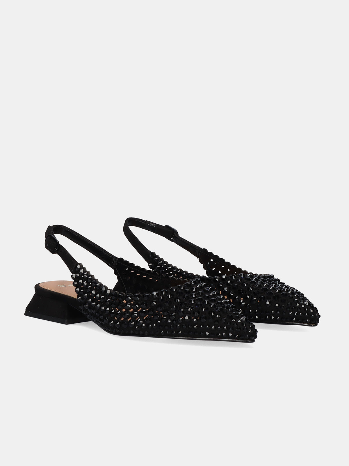 HILLARY-141 STRASS BLACK