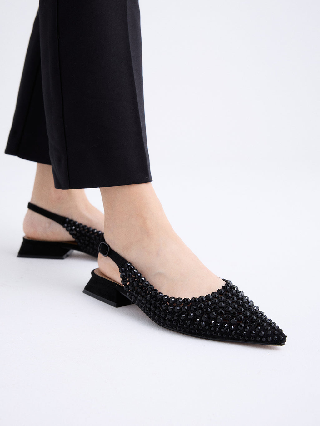 HILLARY-141 STRASS BLACK