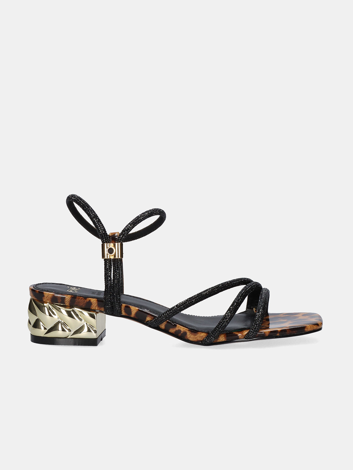 KATY-485 STRASS LEOPARD BLACK