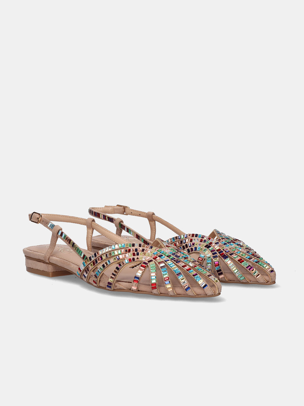 KENDAL-244 STRASS TAUPE MULT