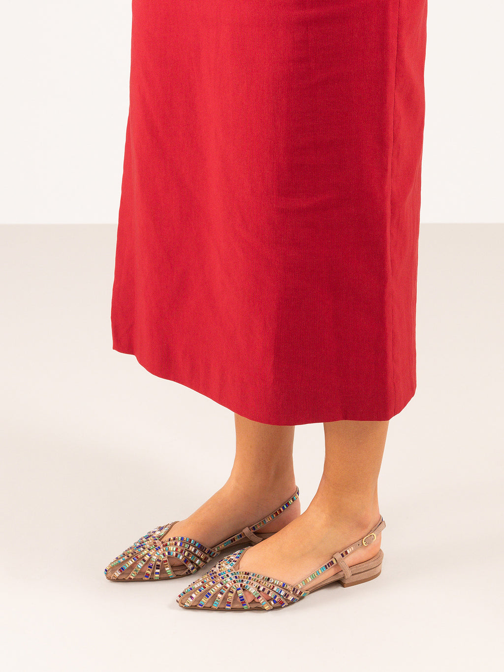 KENDAL-244 STRASS TAUPE MULT