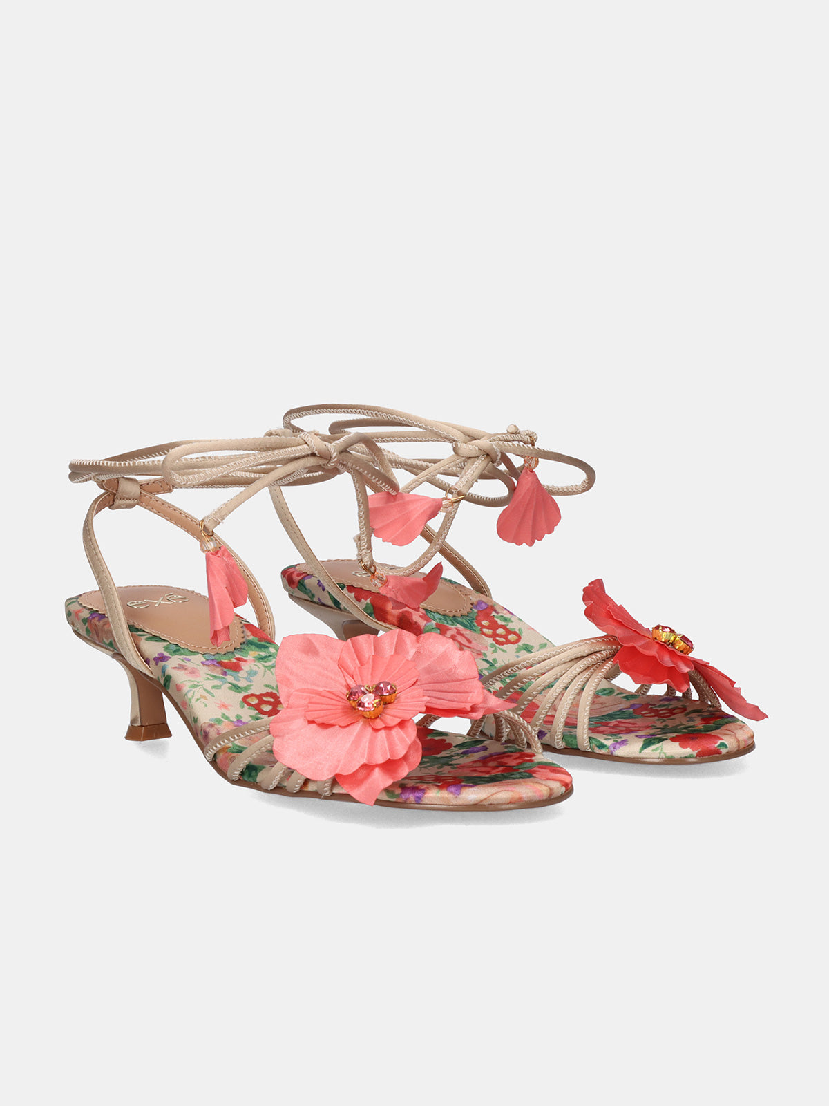 KIMBERLY-118 FLOWER BEIGE PINK