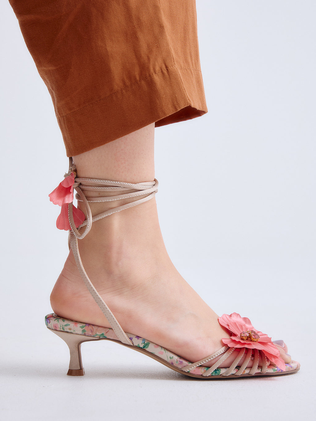 KIMBERLY-118 FLOWER BEIGE PINK