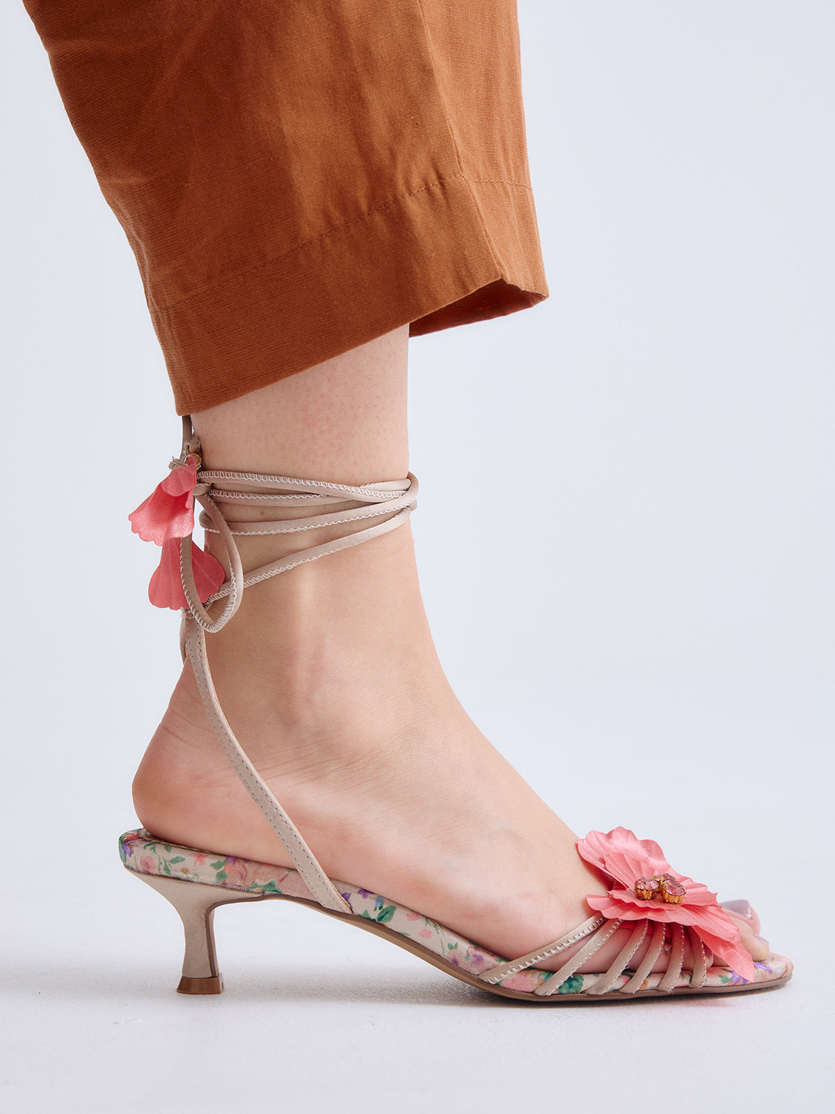 KIMBERLY-118 FLOWER BEIGE PINK