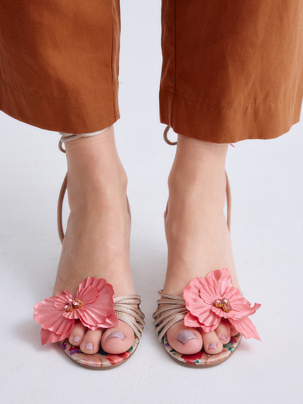 KIMBERLY-118 FLOWER BEIGE PINK
