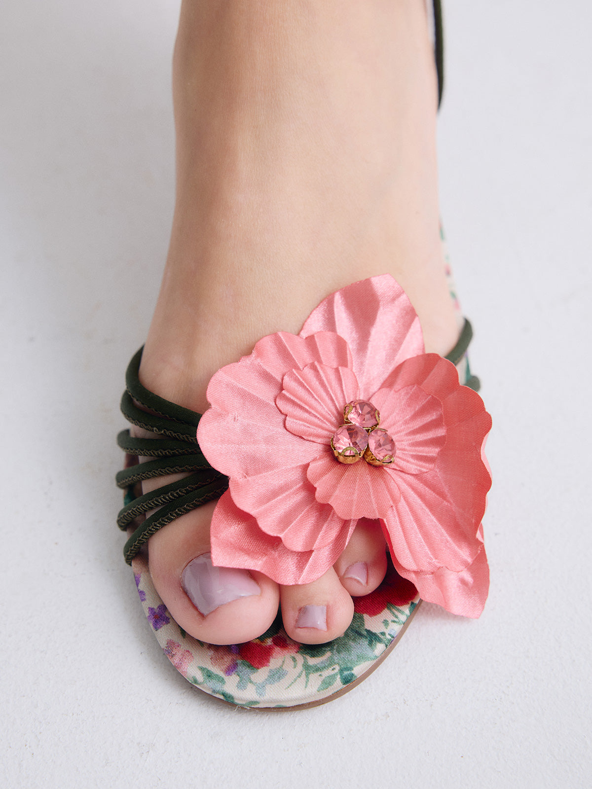 KIMBERLY-118 FLOWER GREEN PINK