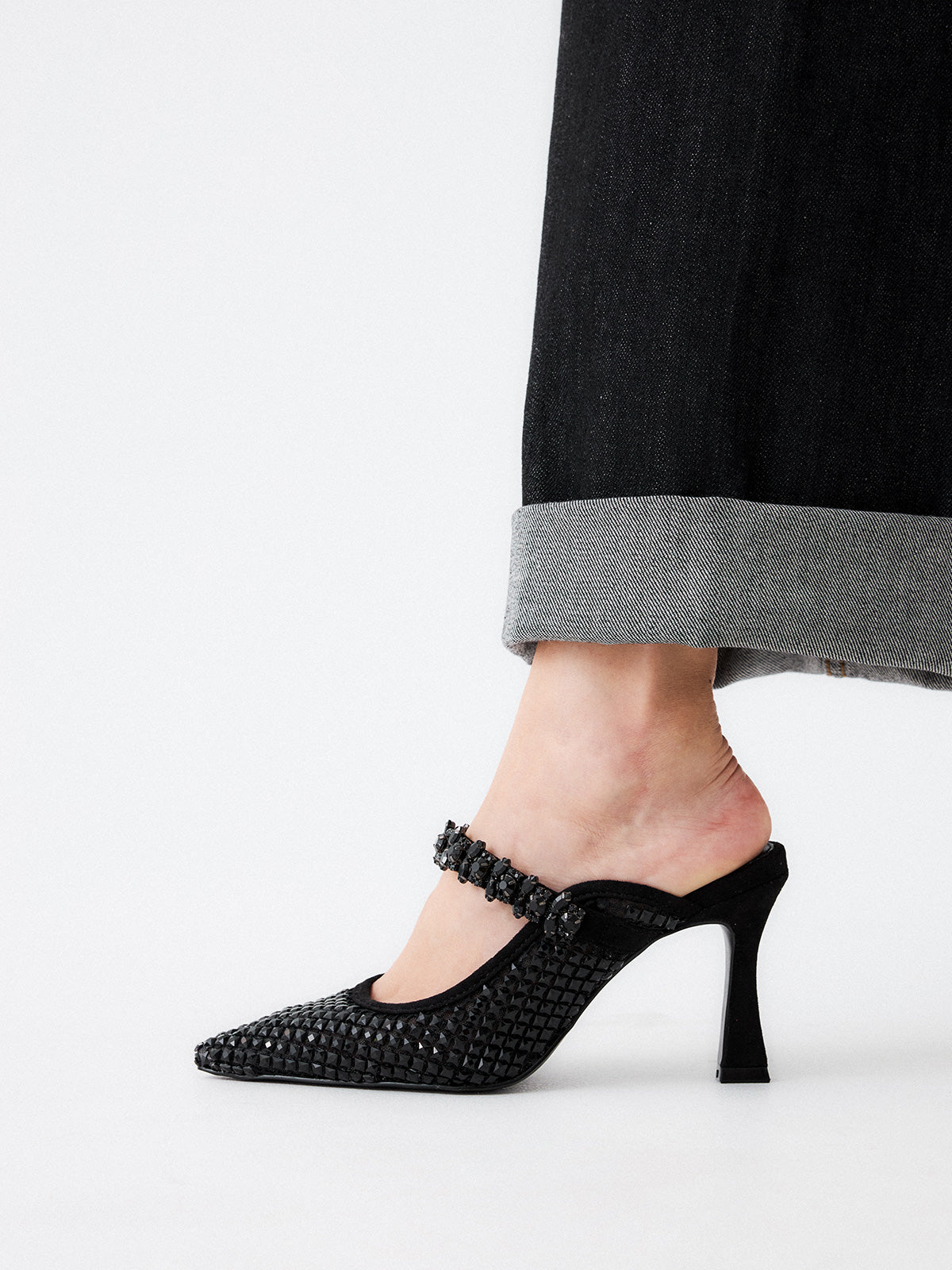 LAMINA-277 STRASS BLACK