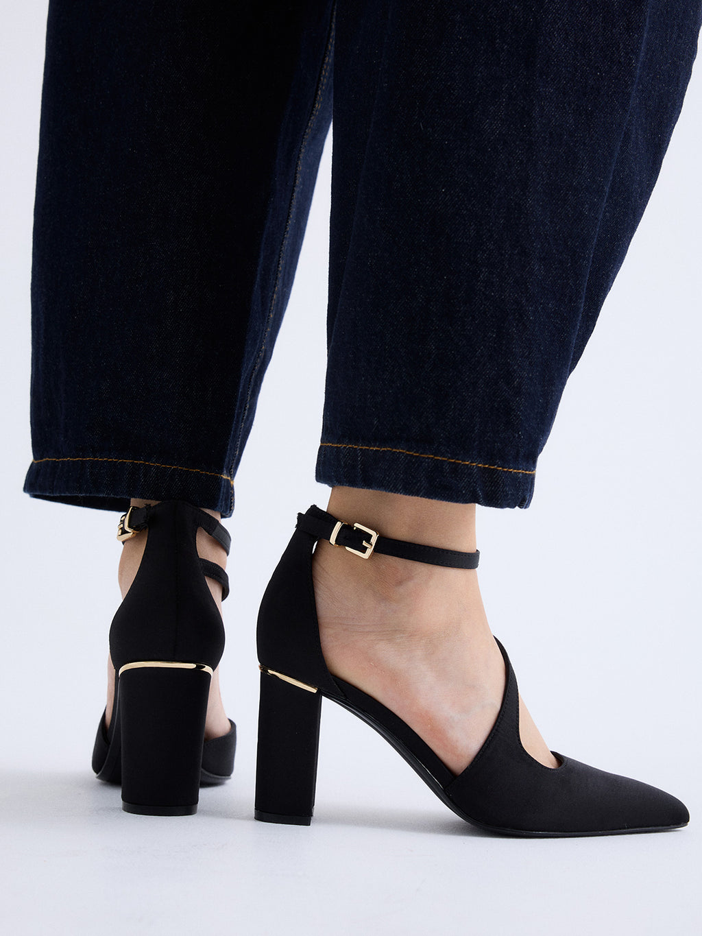 LESLIE-568 SATIN BLACK