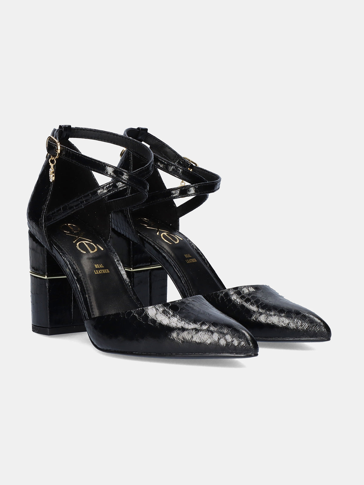 LOREEN-647 SNAKE BLACK