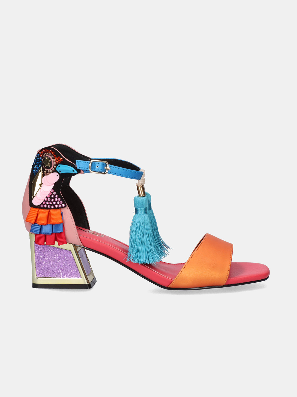 LUISA-210 PU PINK ORANGE
