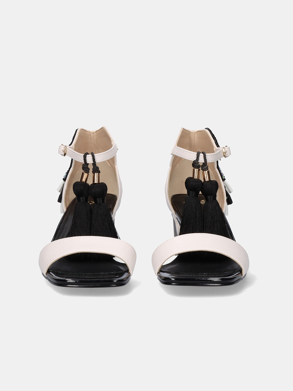 LUISA-210 PU WHITE BLACK