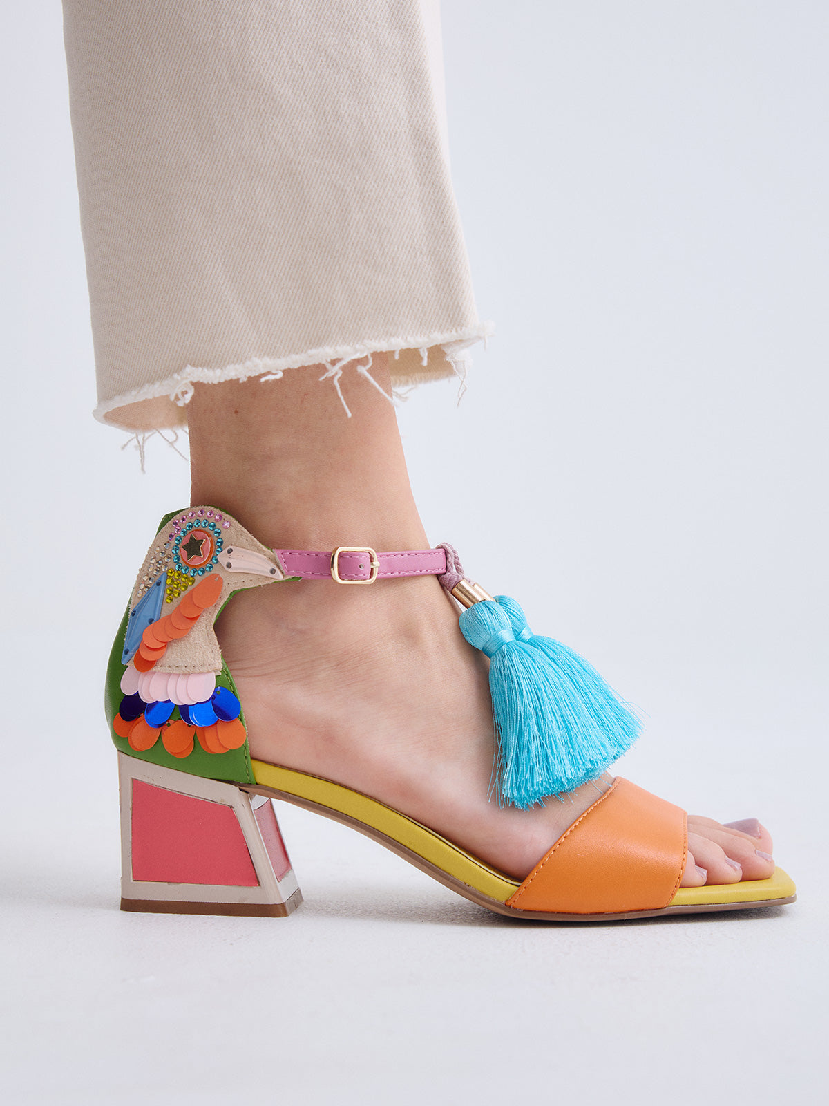 LUISA-310 PU GREEN ORANGE