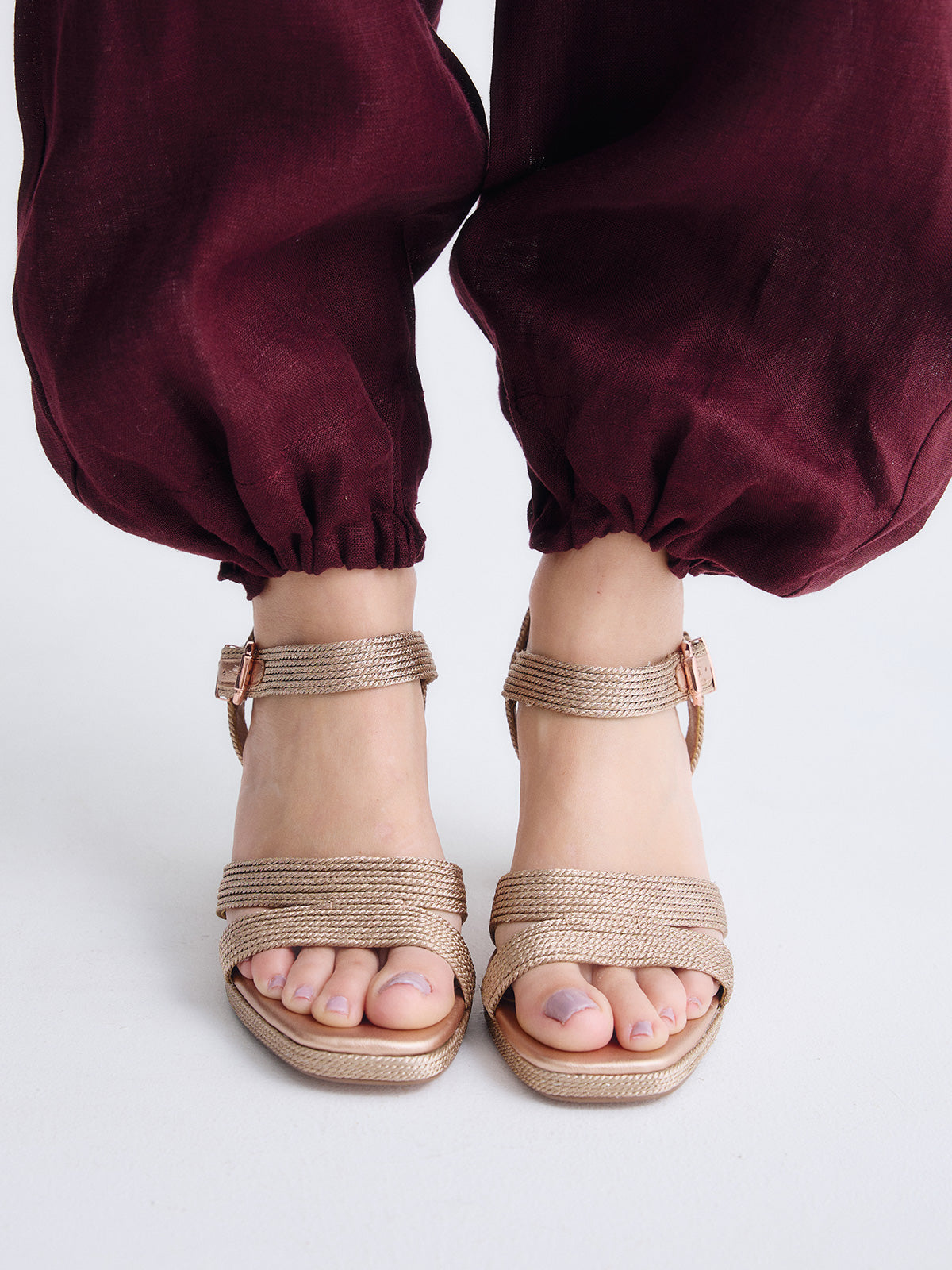 LUISA-777 EMBROIDERY PINK GOLD