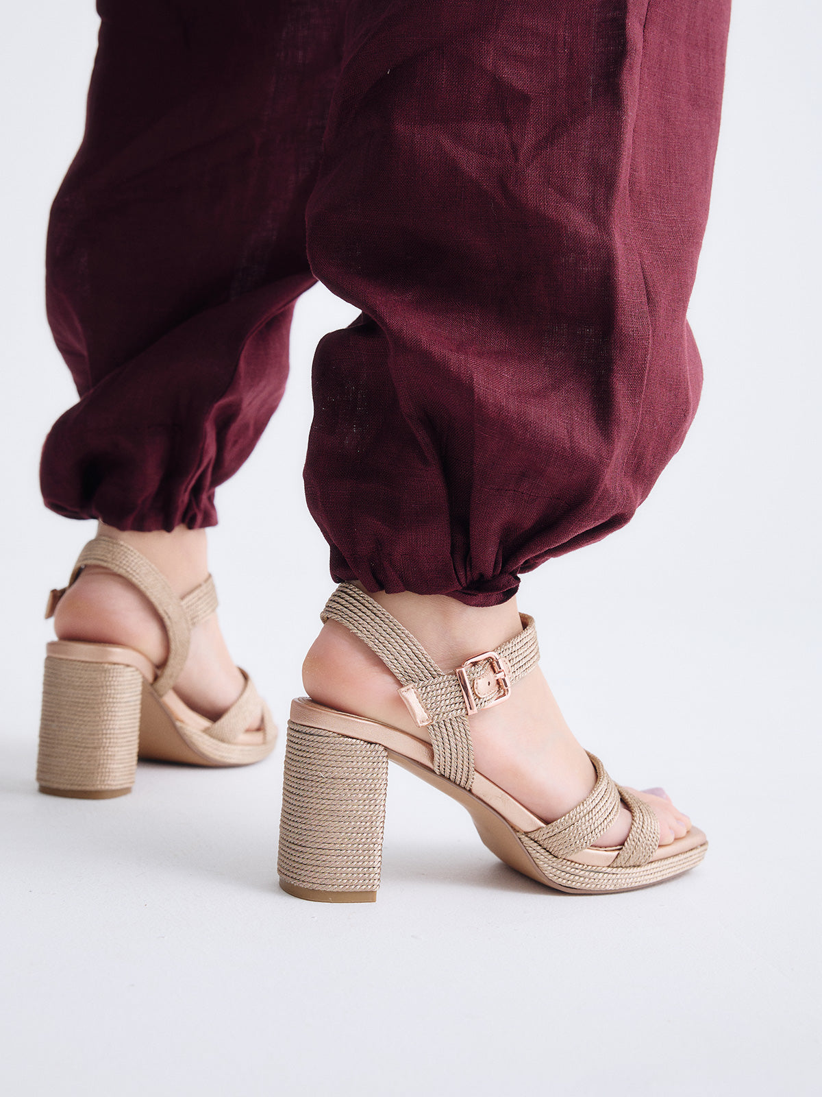 LUISA-777 EMBROIDERY PINK GOLD