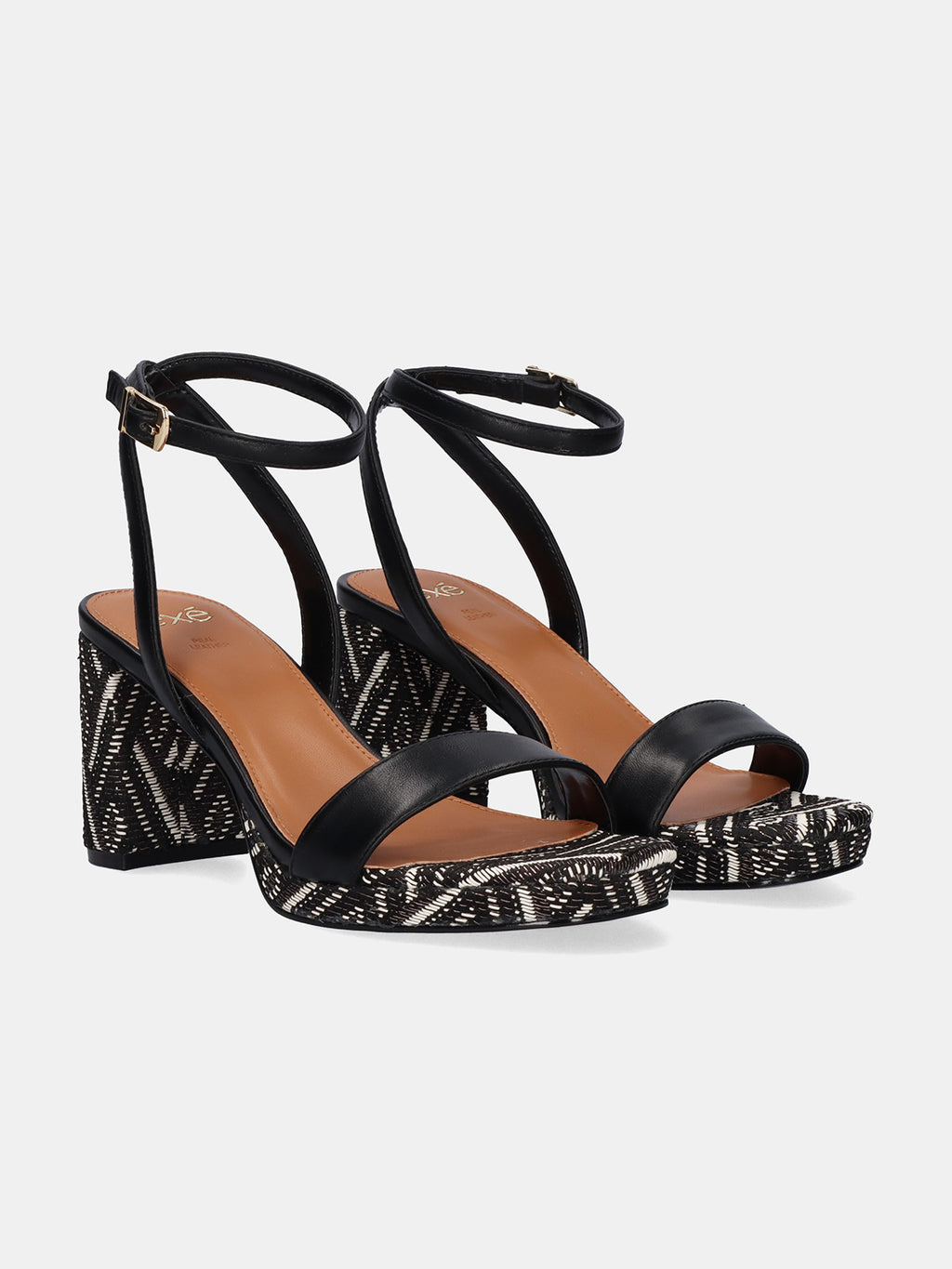 LUISA-778 RAFFIA BLACK PEWTER