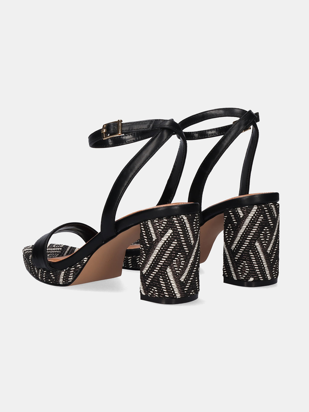 LUISA-778 RAFFIA BLACK PEWTER