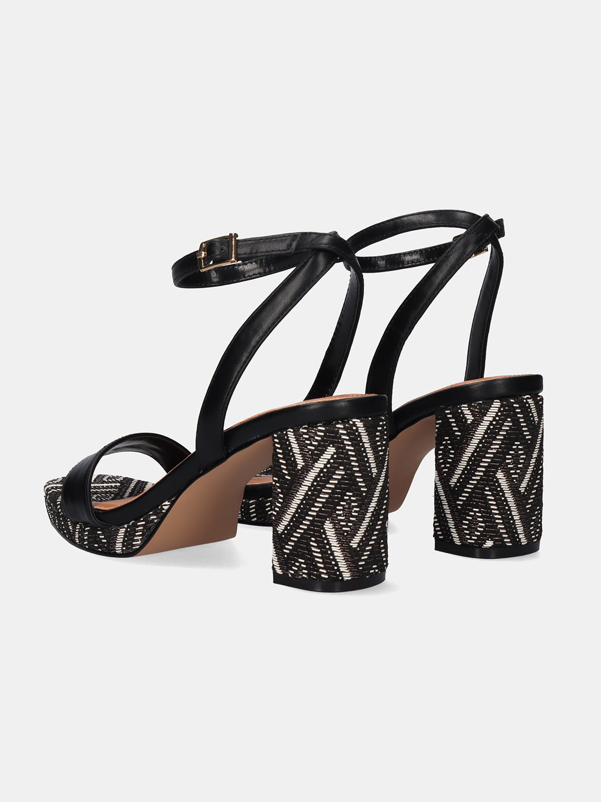 LUISA-778 RAFFIA BLACK PEWTER