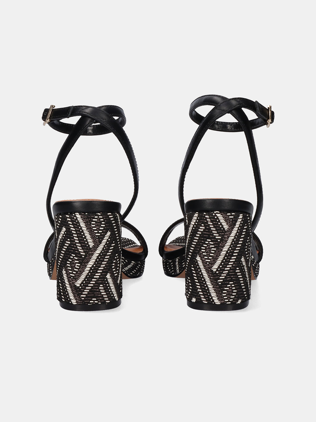 LUISA-778 RAFFIA BLACK PEWTER