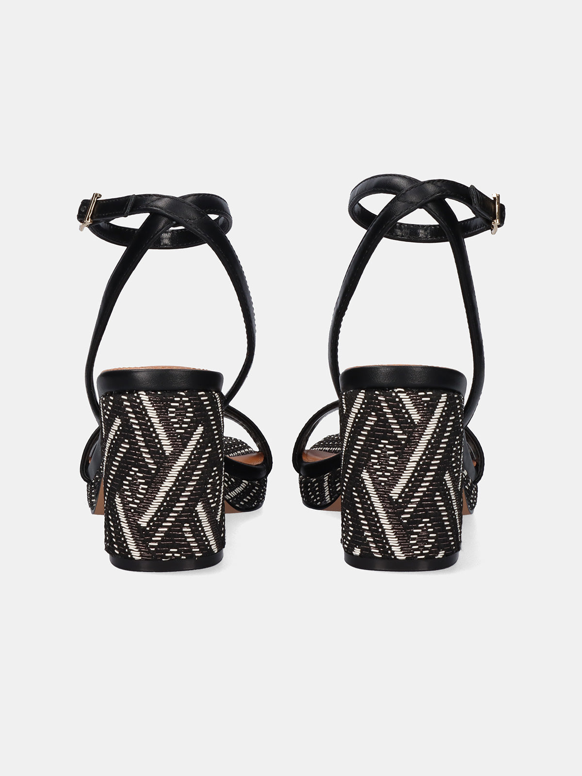 LUISA-778 RAFFIA BLACK PEWTER
