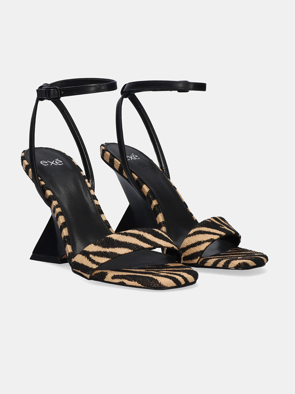 MANDY-173 ZEBRA BEIGE BLACK