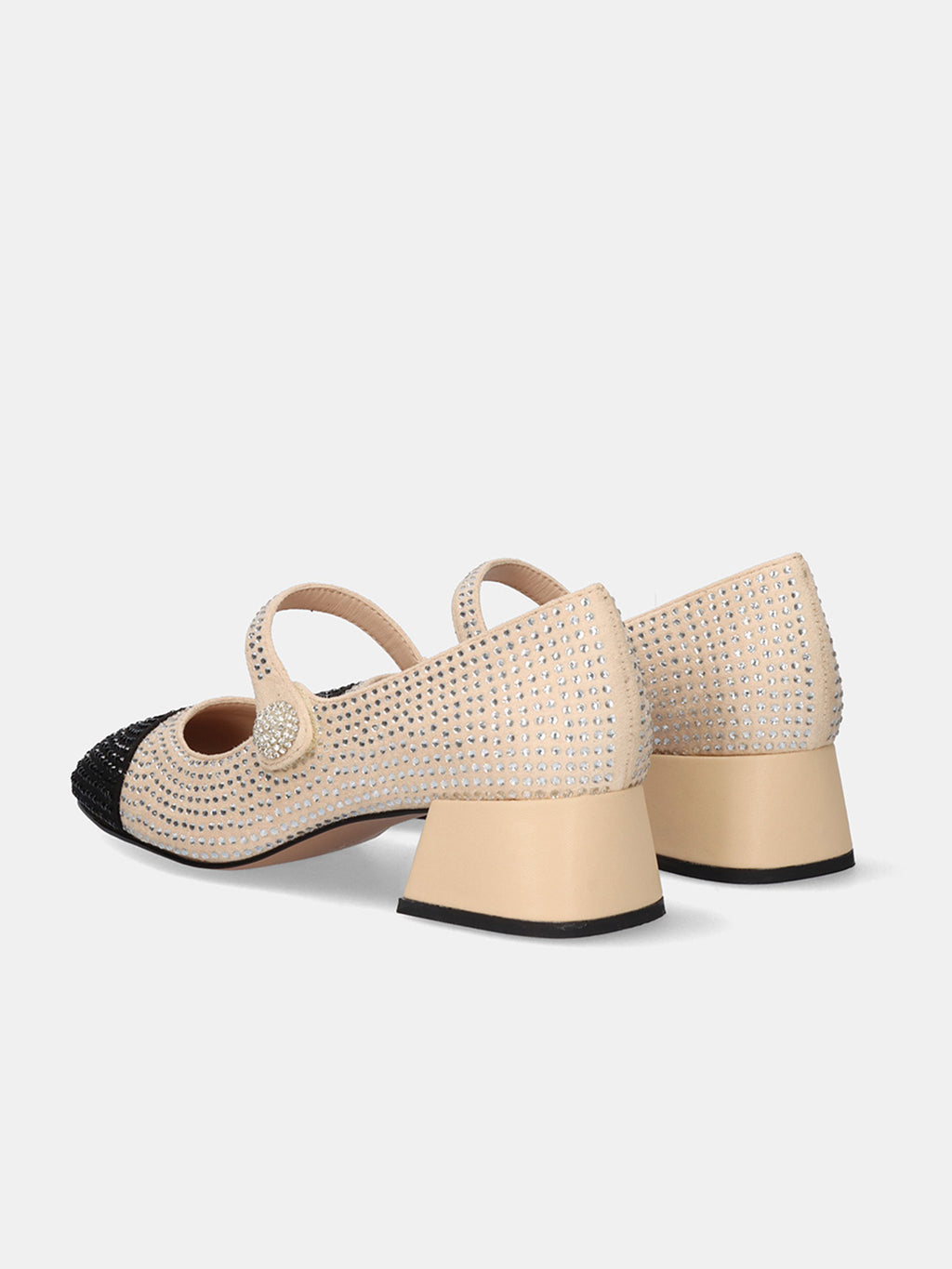 MINA-522 STRASS BEIGE BLK