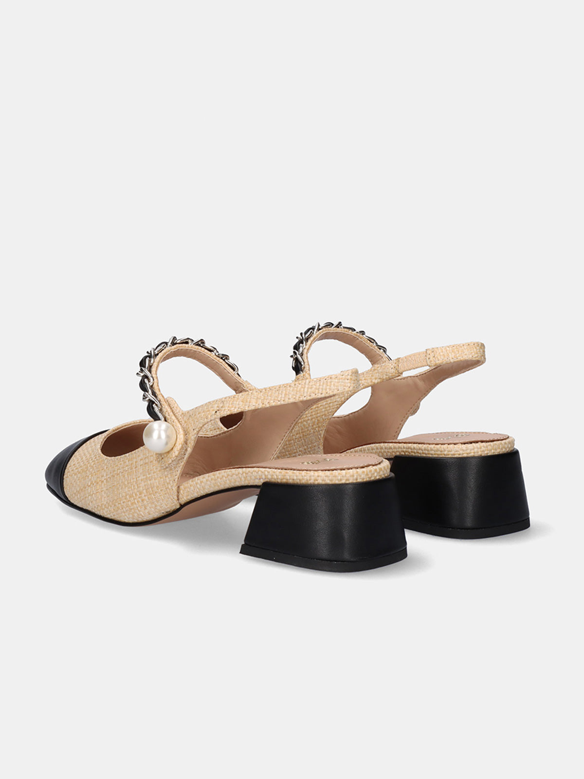 MINI-533 RAFFIA BEIGE BLACK