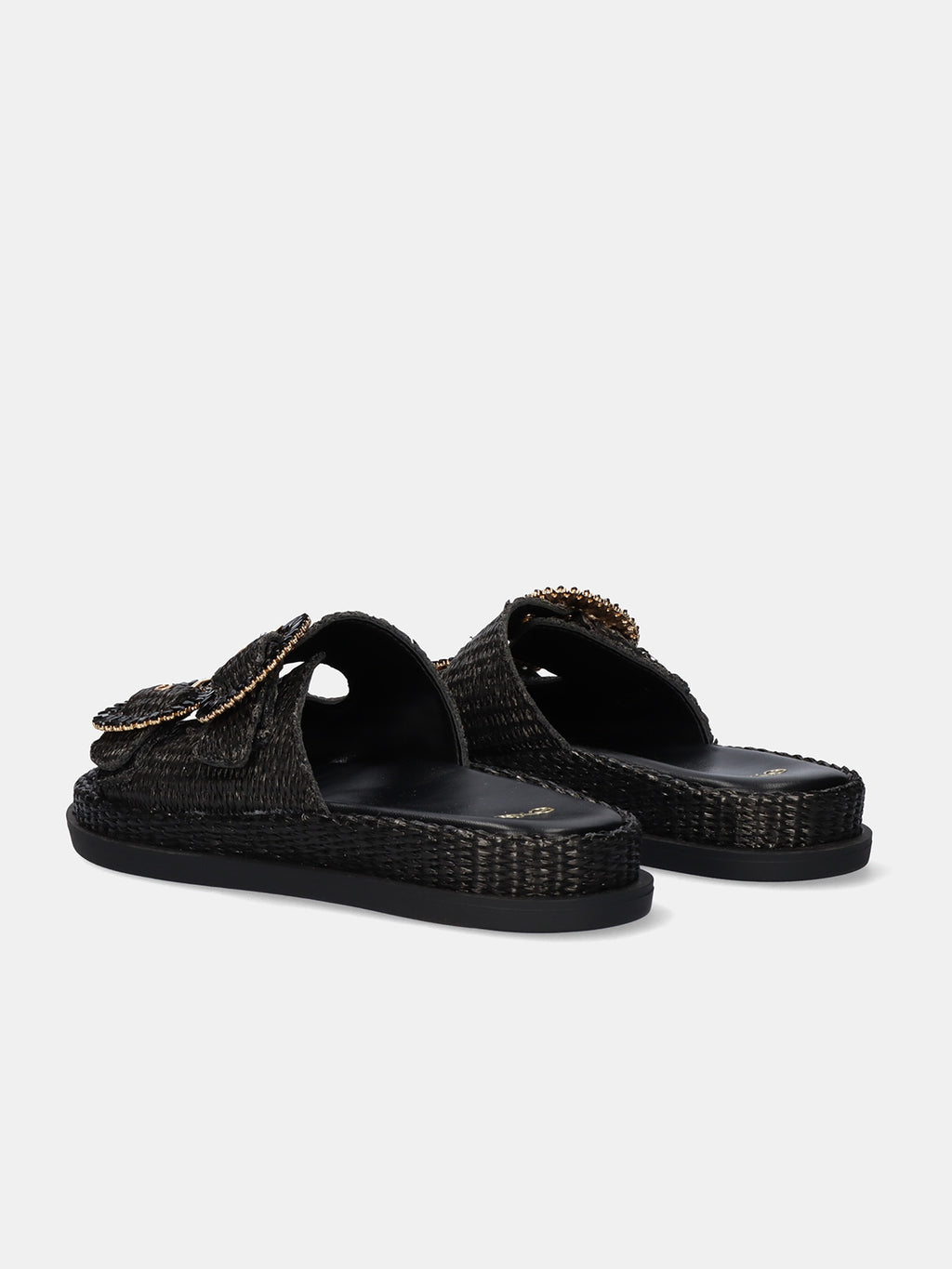 NAPOLI-817 RAFFIA BLACK