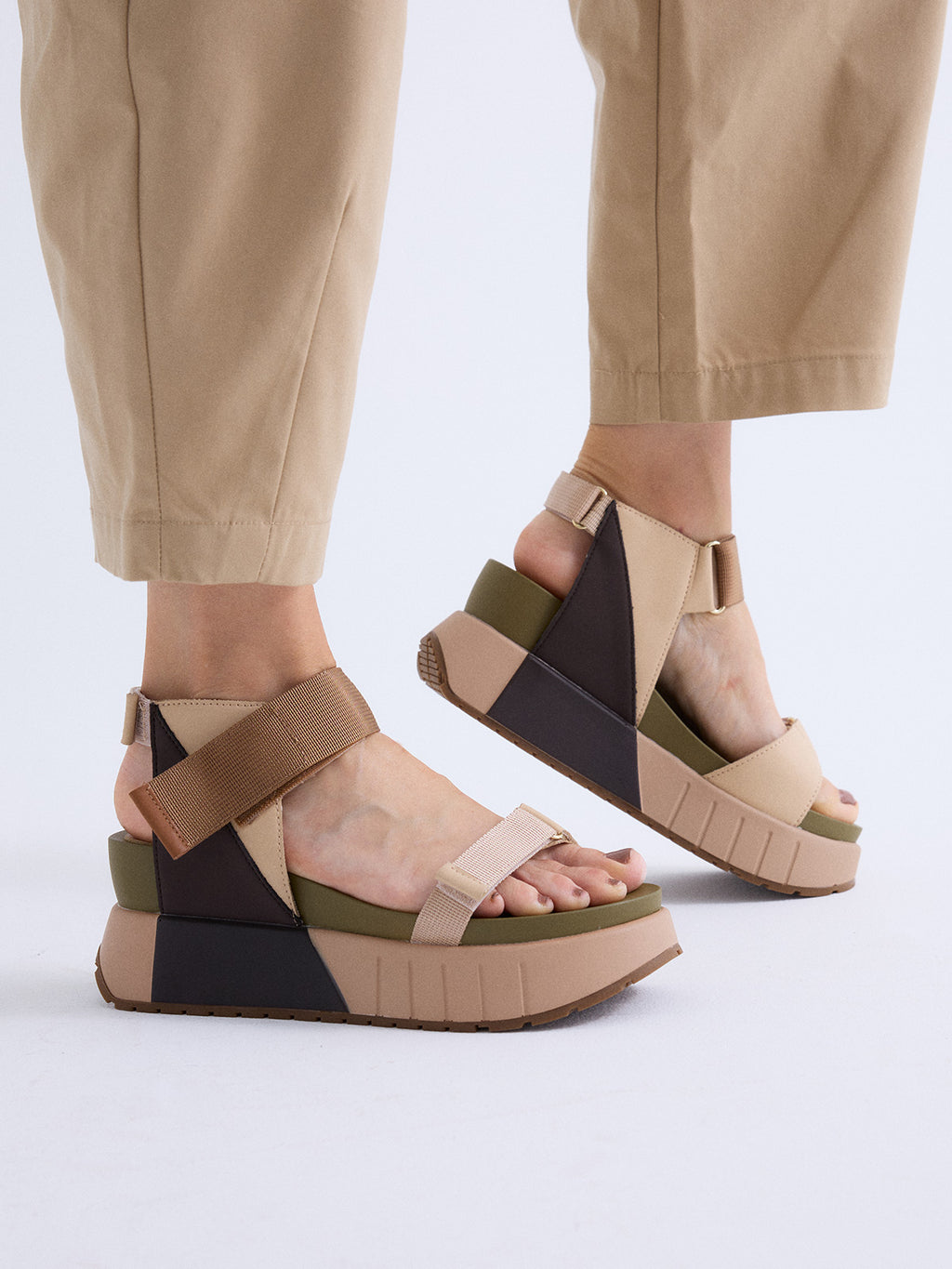OLIVIA-921E PU BEIGE BRWN