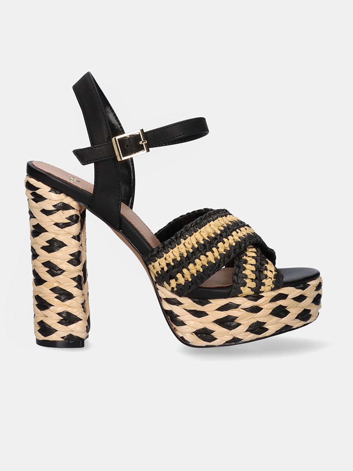 OPHELIA-675 RAFFIA BEIGE BLK