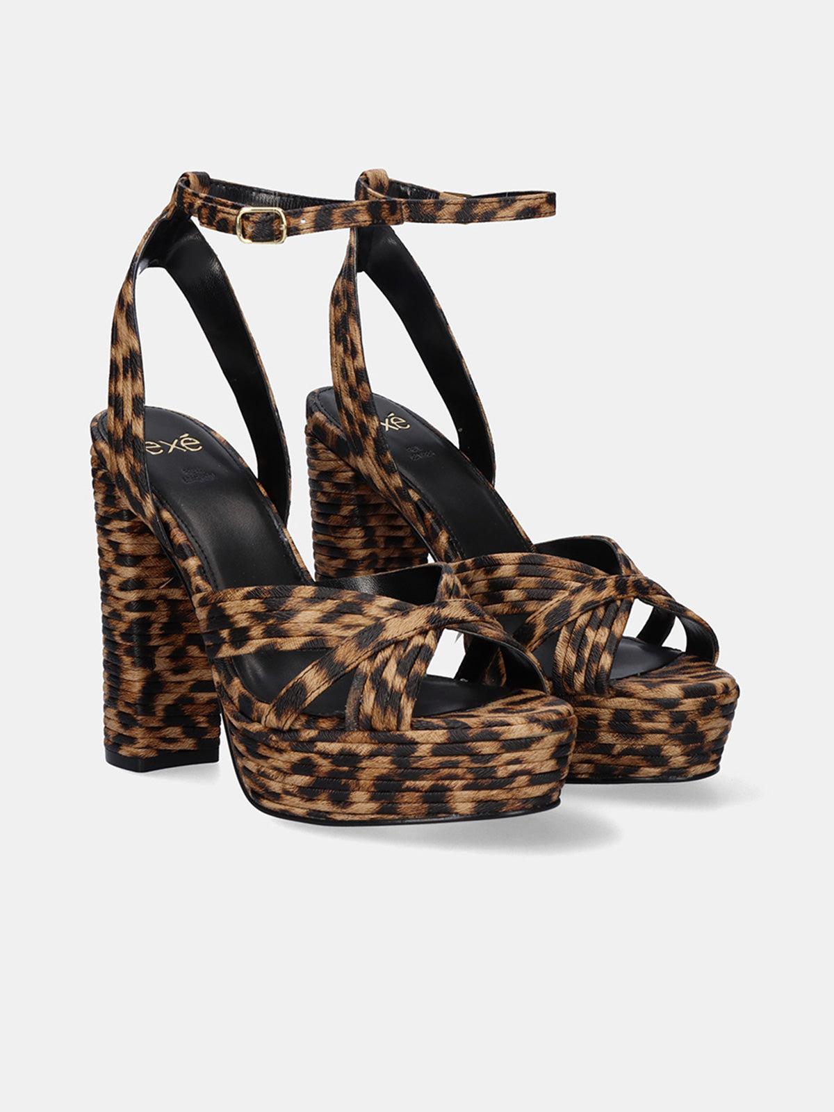 SANDAL HIGH HEEL OPHELIA-832 LEOPARD – Exé Shoes
