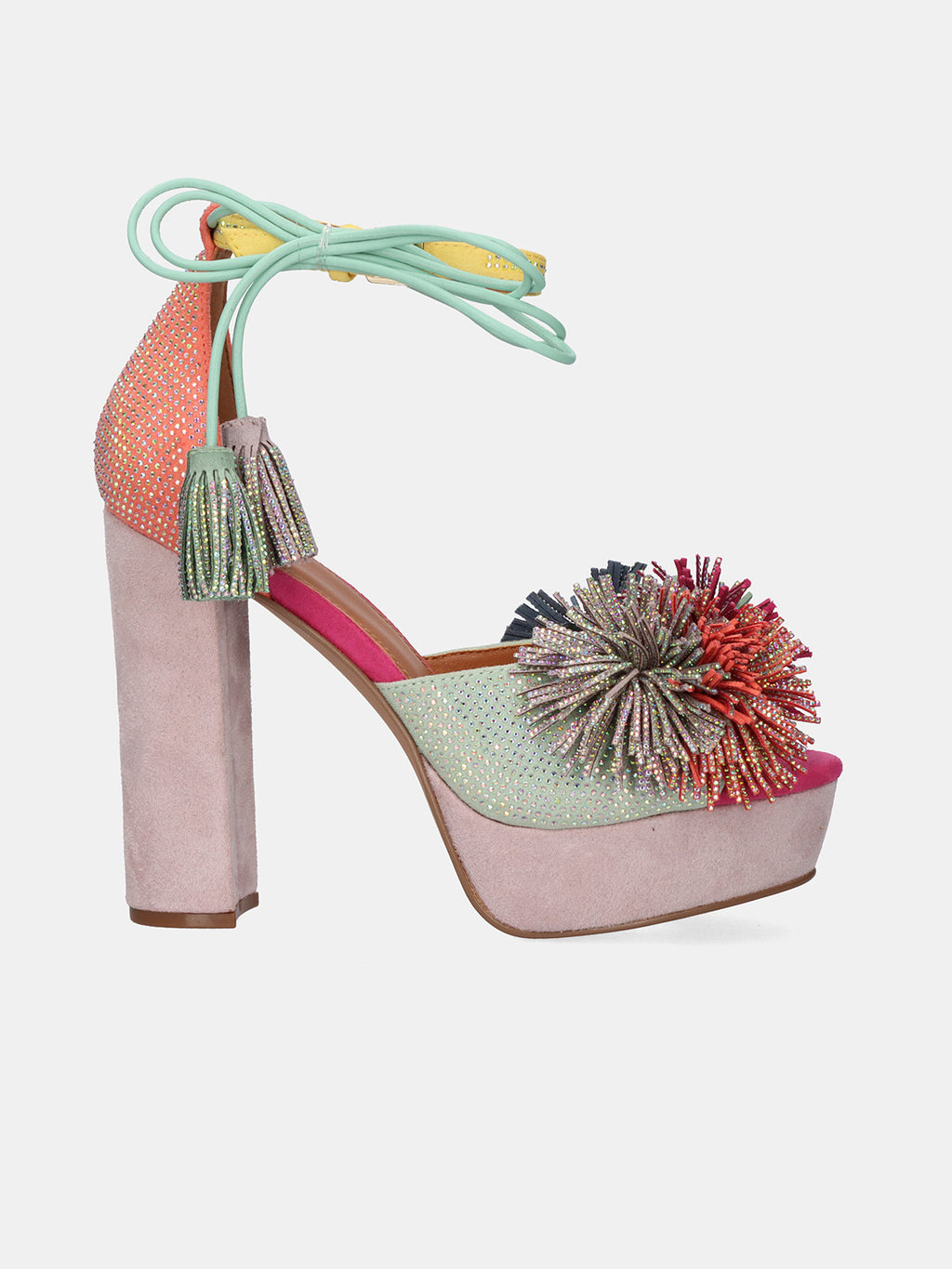 OPHELIA-925 FABRIC ORANGE GREEN