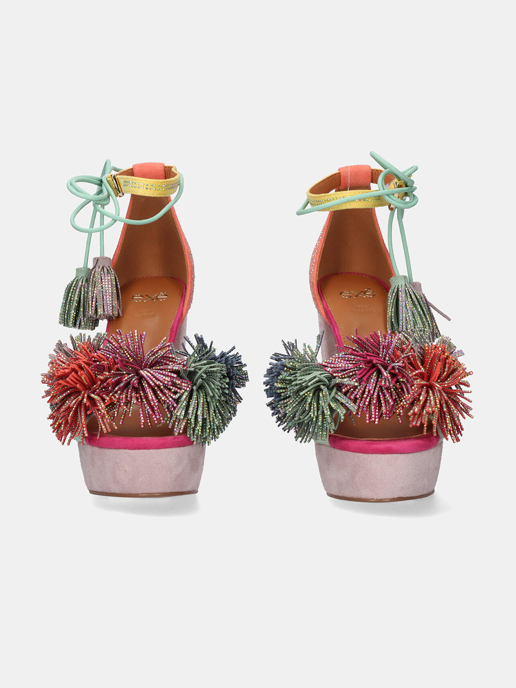 OPHELIA-925 FABRIC ORANGE GREEN