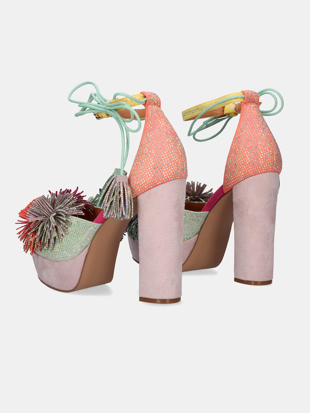 OPHELIA-925 FABRIC ORANGE GREEN