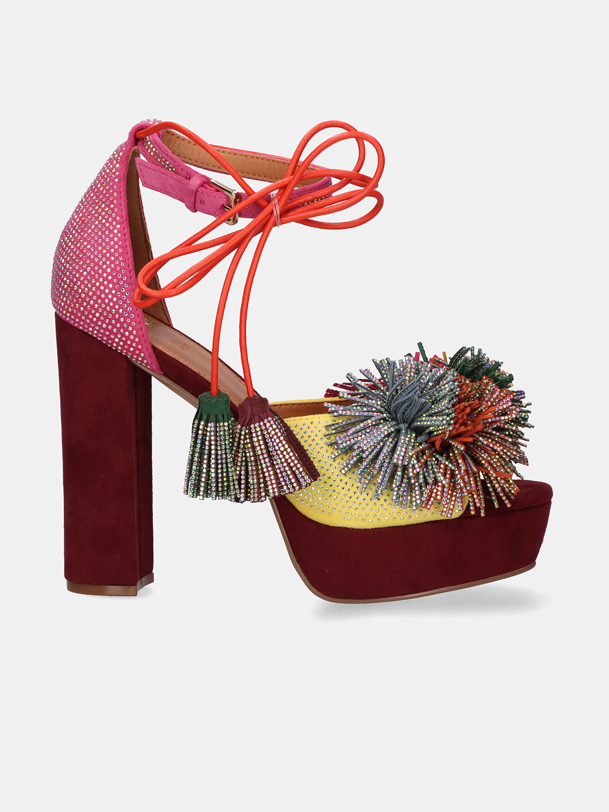 OPHELIA-925 FABRIC PINK YELLOW