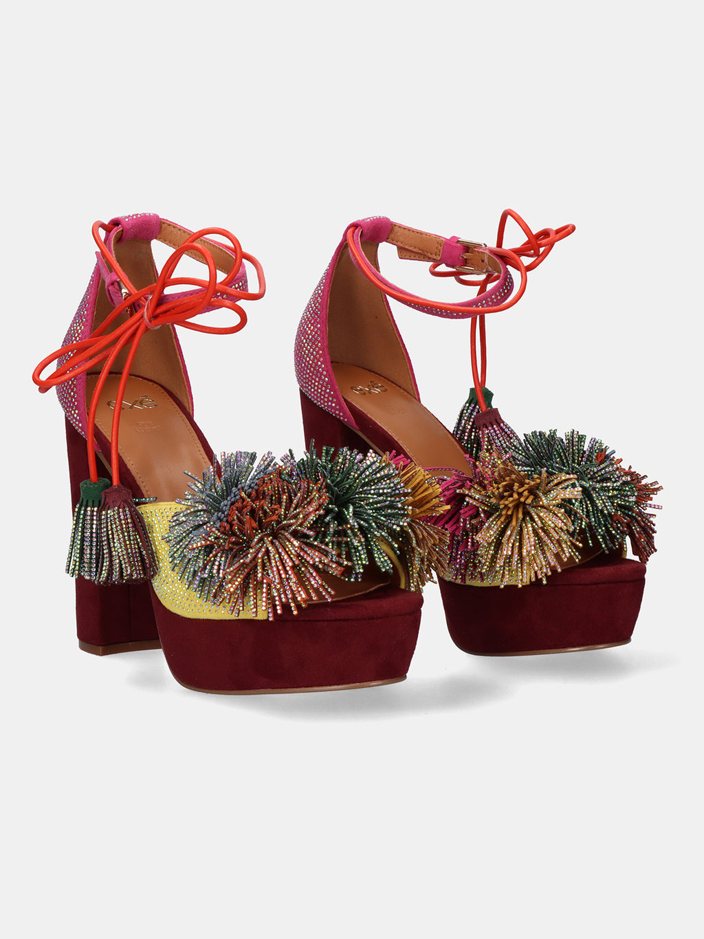 OPHELIA-925 FABRIC PINK YELLOW