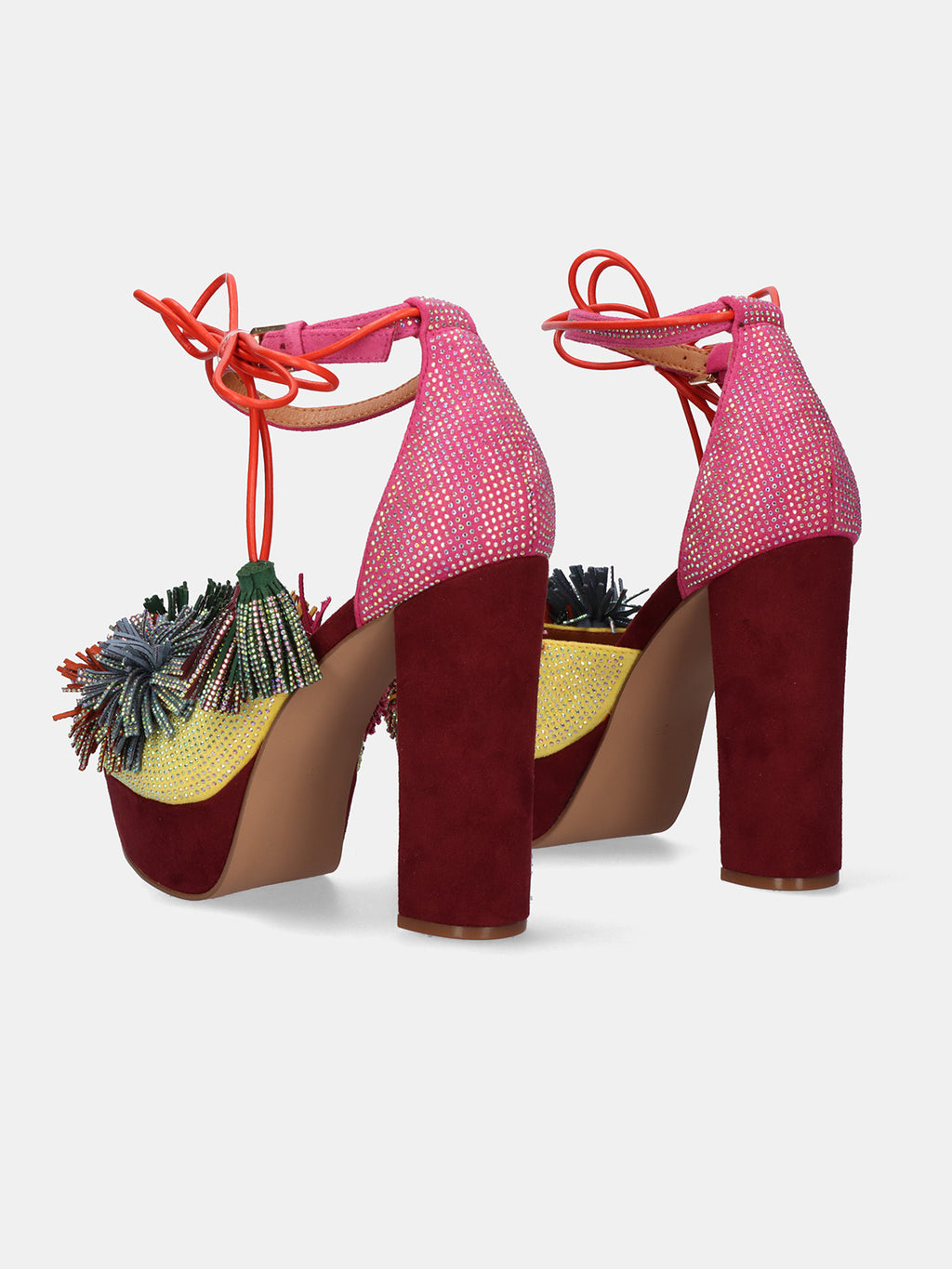 OPHELIA-925 FABRIC PINK YELLOW