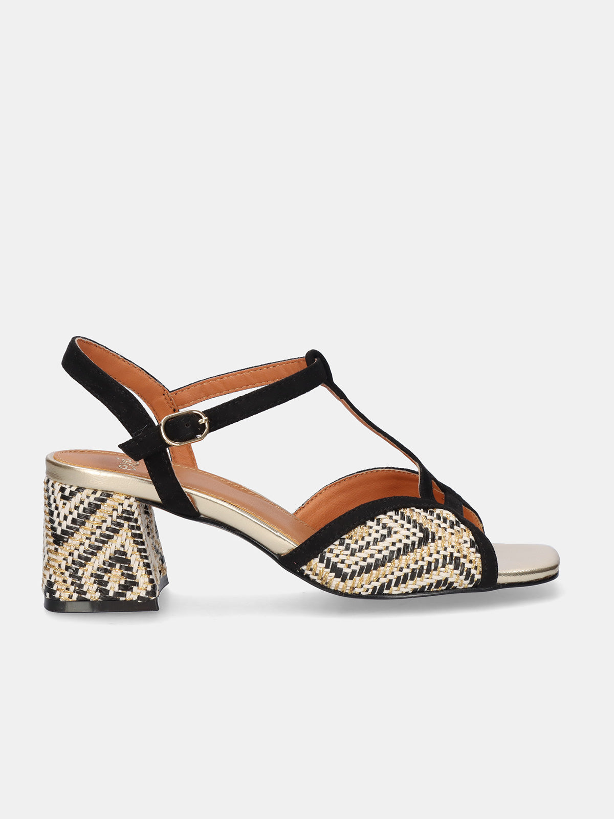POLINA-405 FABRIC BLACK GOLD