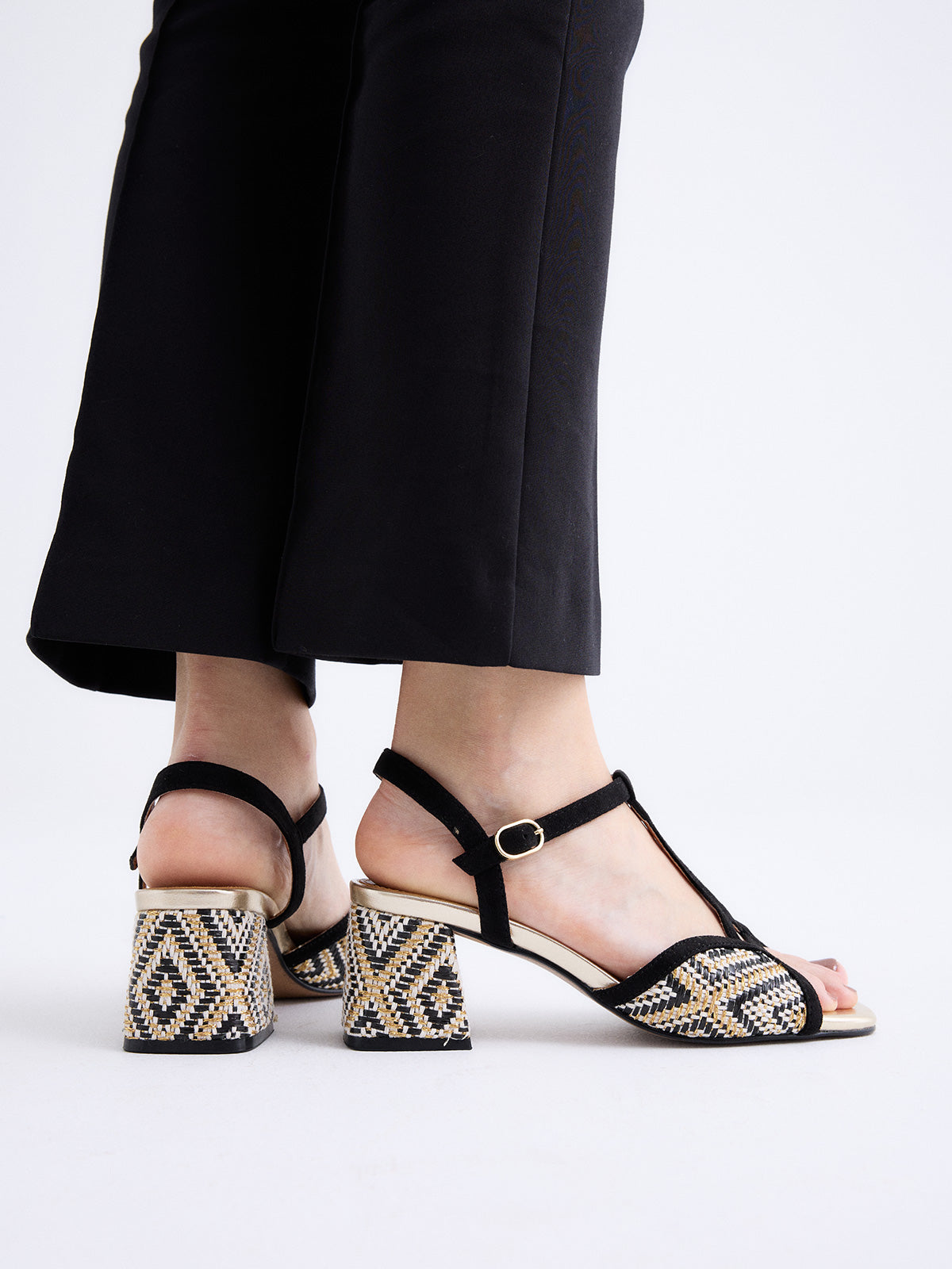 POLINA-405 FABRIC BLACK GOLD