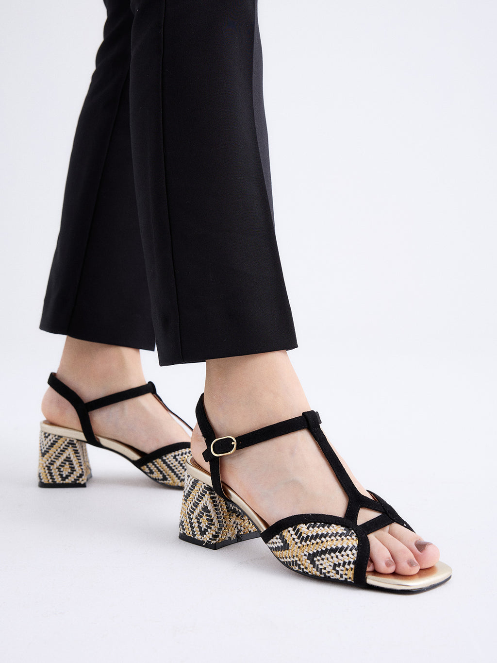 POLINA-405 FABRIC BLACK GOLD