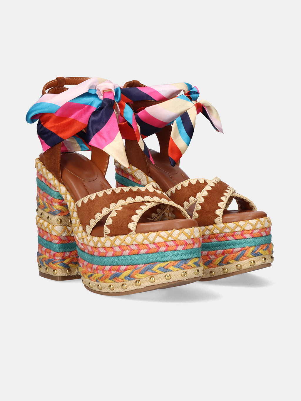 SIENA-448 ROPE TAN MULTICOLOR