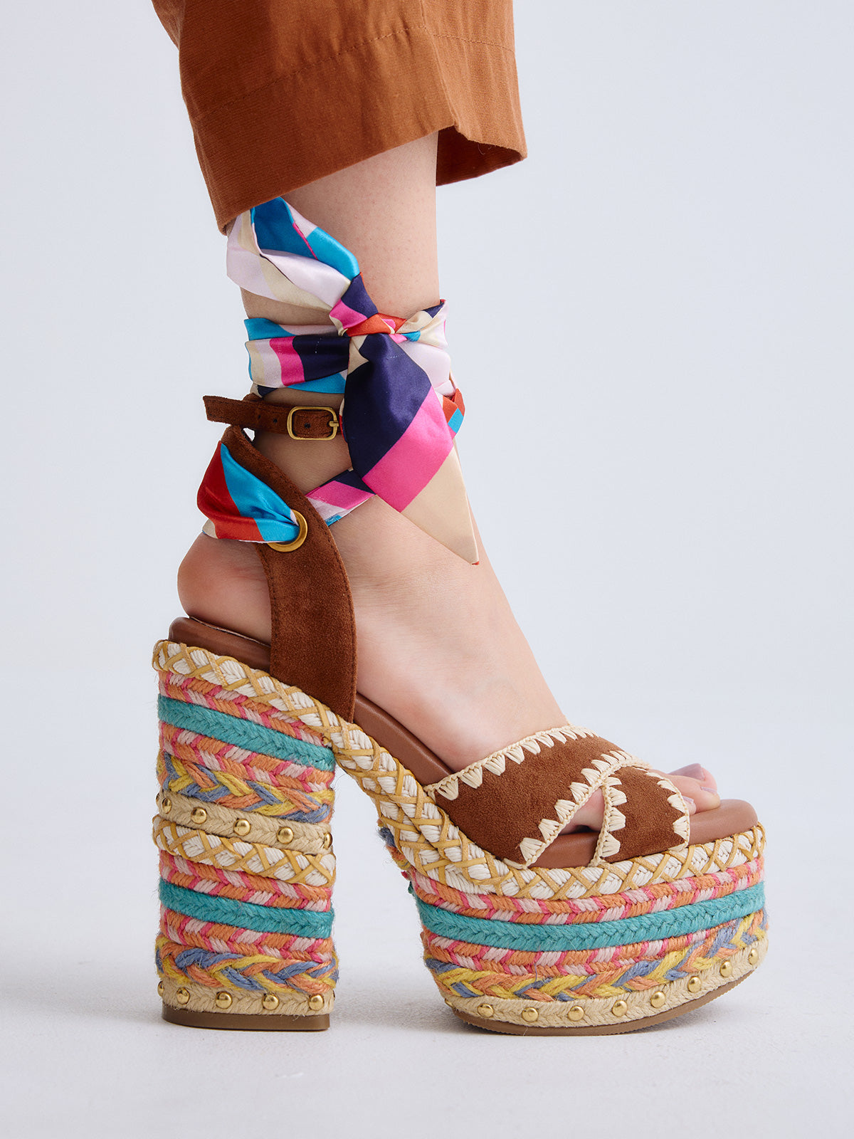 SIENA-448 ROPE TAN MULTICOLOR