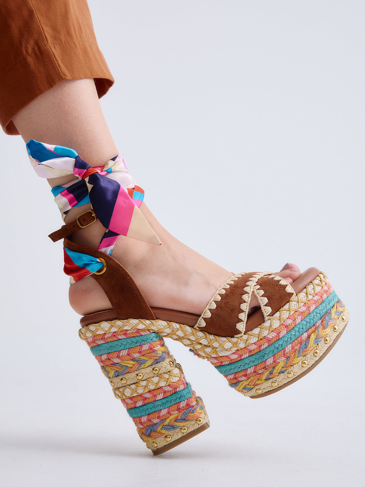 SIENA-448 ROPE TAN MULTICOLOR