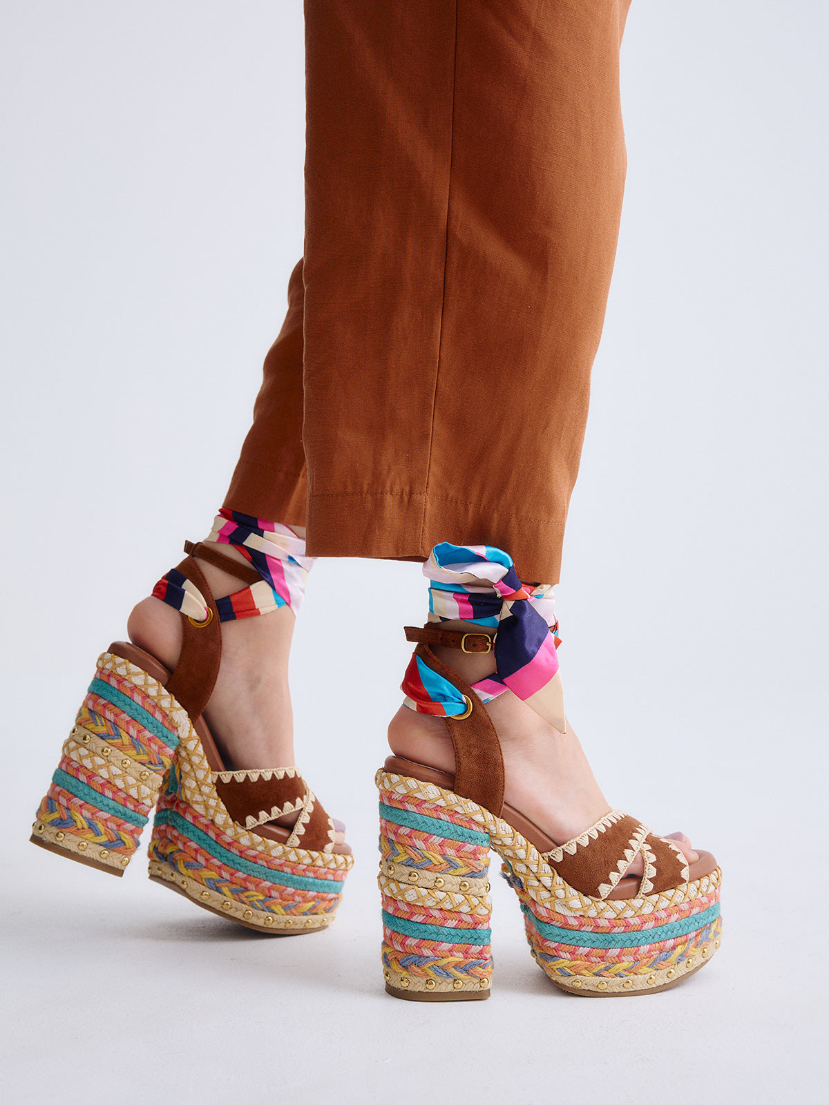 SIENA-448 ROPE TAN MULTICOLOR