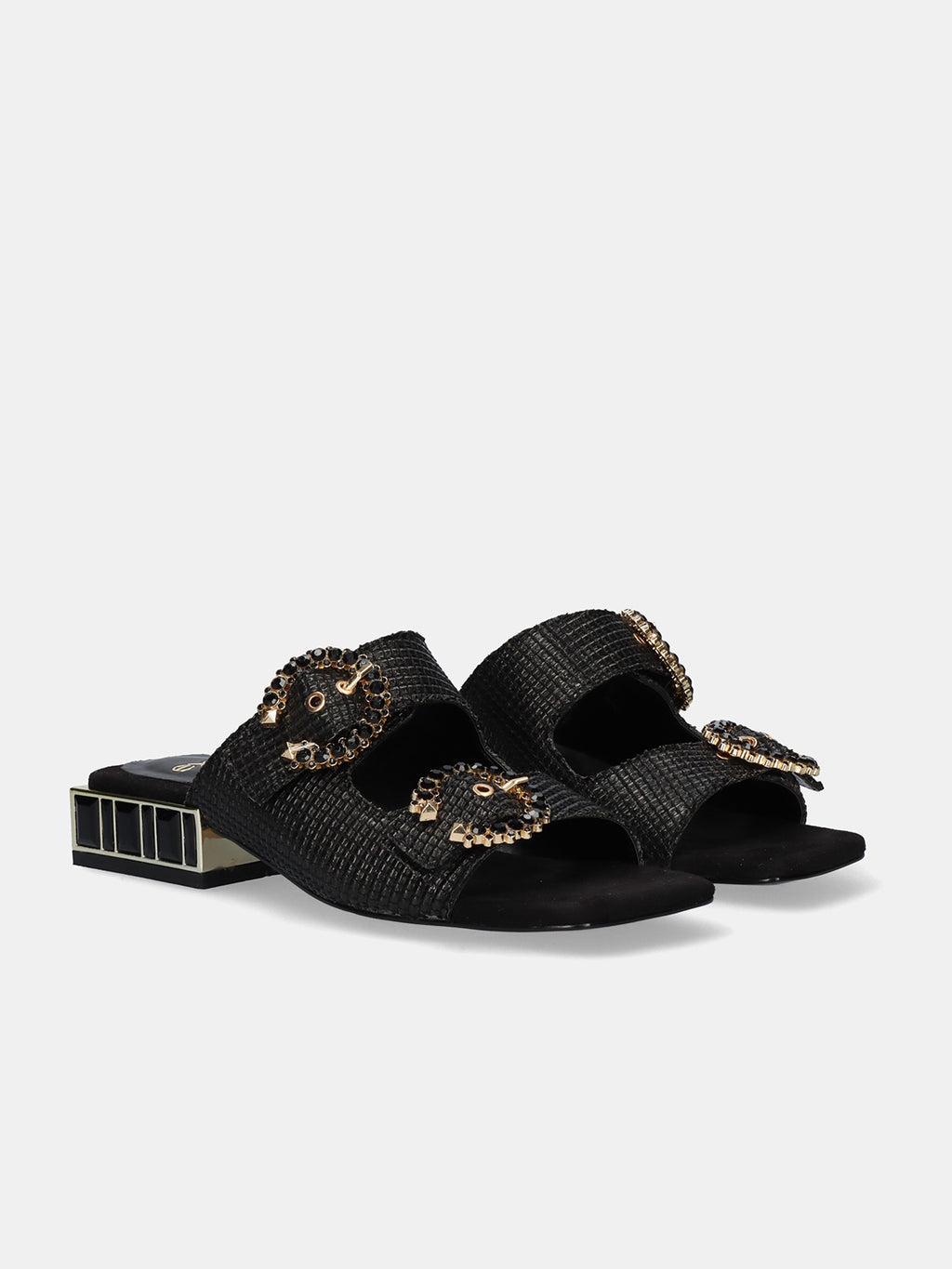 SUMMER-871 RAFFIA BLACK