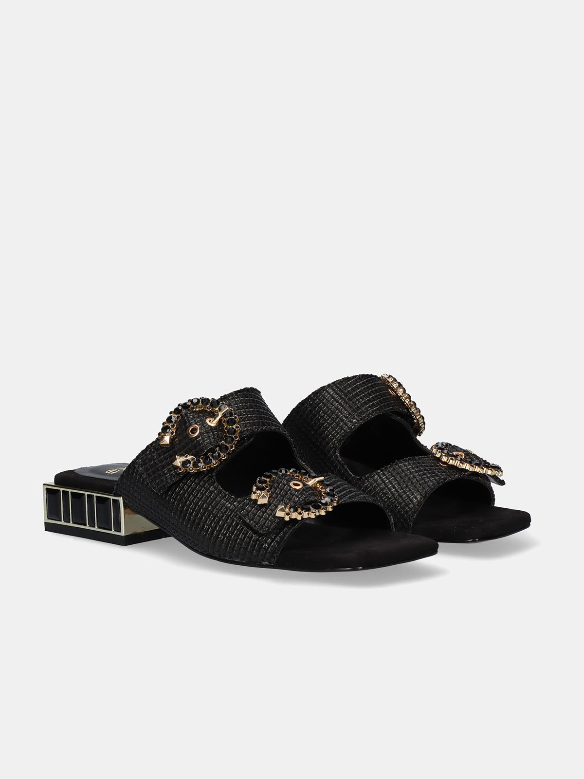 SUMMER-871 RAFFIA BLACK