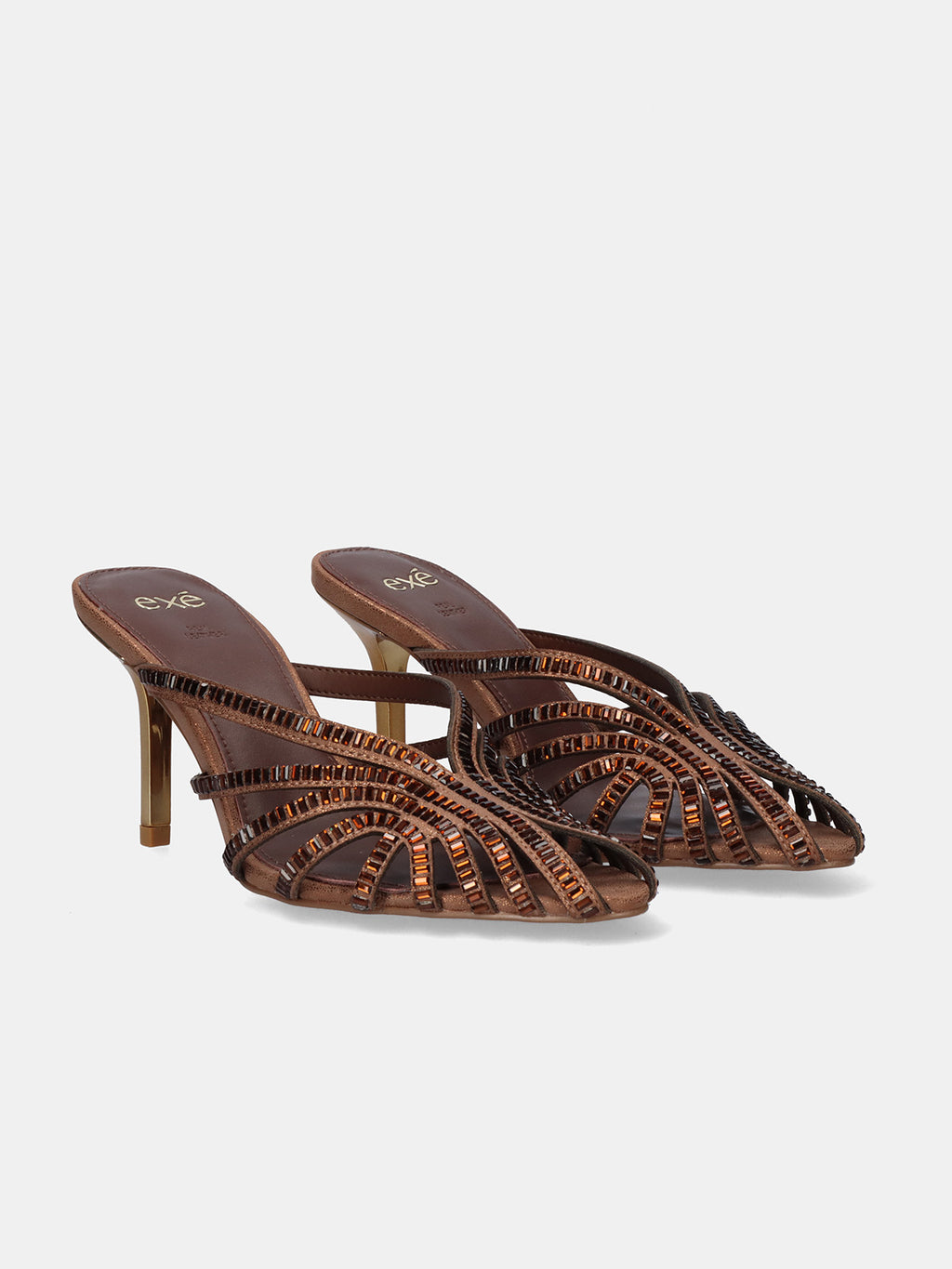 SUSANA-566 STRASS BROWN