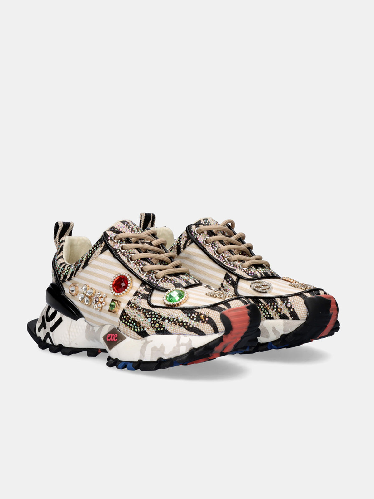 SY24-6 LEATHER BEIGE BLACK